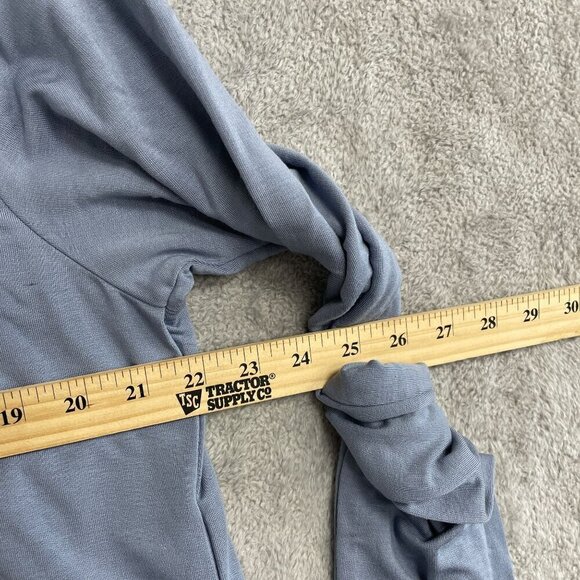 NEW Max & Mia Women's XL Blue Open Front Cardigan Side Pocket - Picture 6 of 9